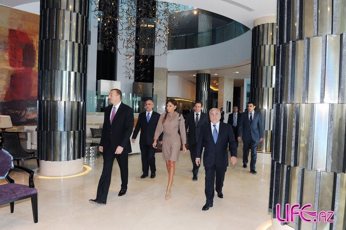 Президент Азербайджана Ильхам Алиев принял участие в открытии отельного комплекса «Hilton Bak&#305;» [Фото]
