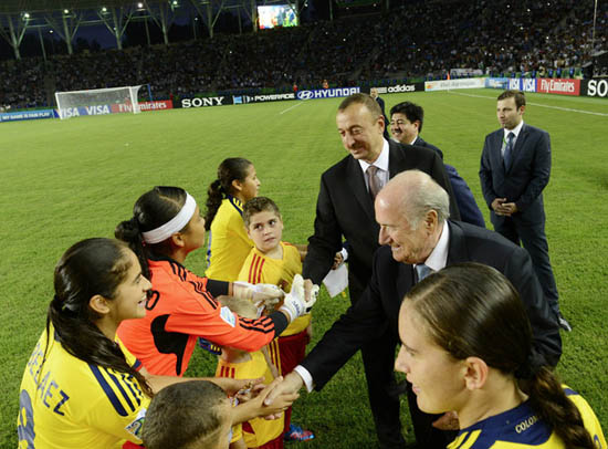 Президент Азербайджана принял участие в церемонии открытия чемпионата мира по футболу среди женщин ФИФА U-17 [Фото]