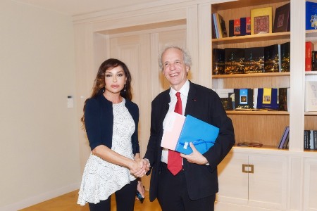 Первая леди Азербайджана Мехрибан Алиева встретилась с президентом Страсбургского университета