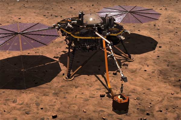 Зонд InSight впервые пробурил поверхность Марса