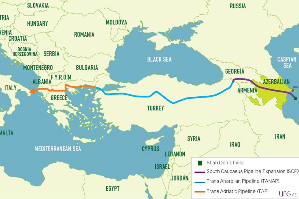 Президент: Азербайджан экспортировал по ЮГК более 14 млрд кубометров газа с ...