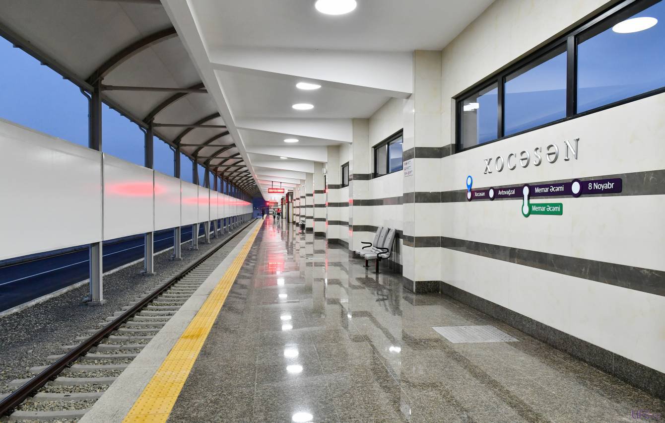 Состоялось открытие электрического депо и станции "Ходжасан" Бакинского метрополитена